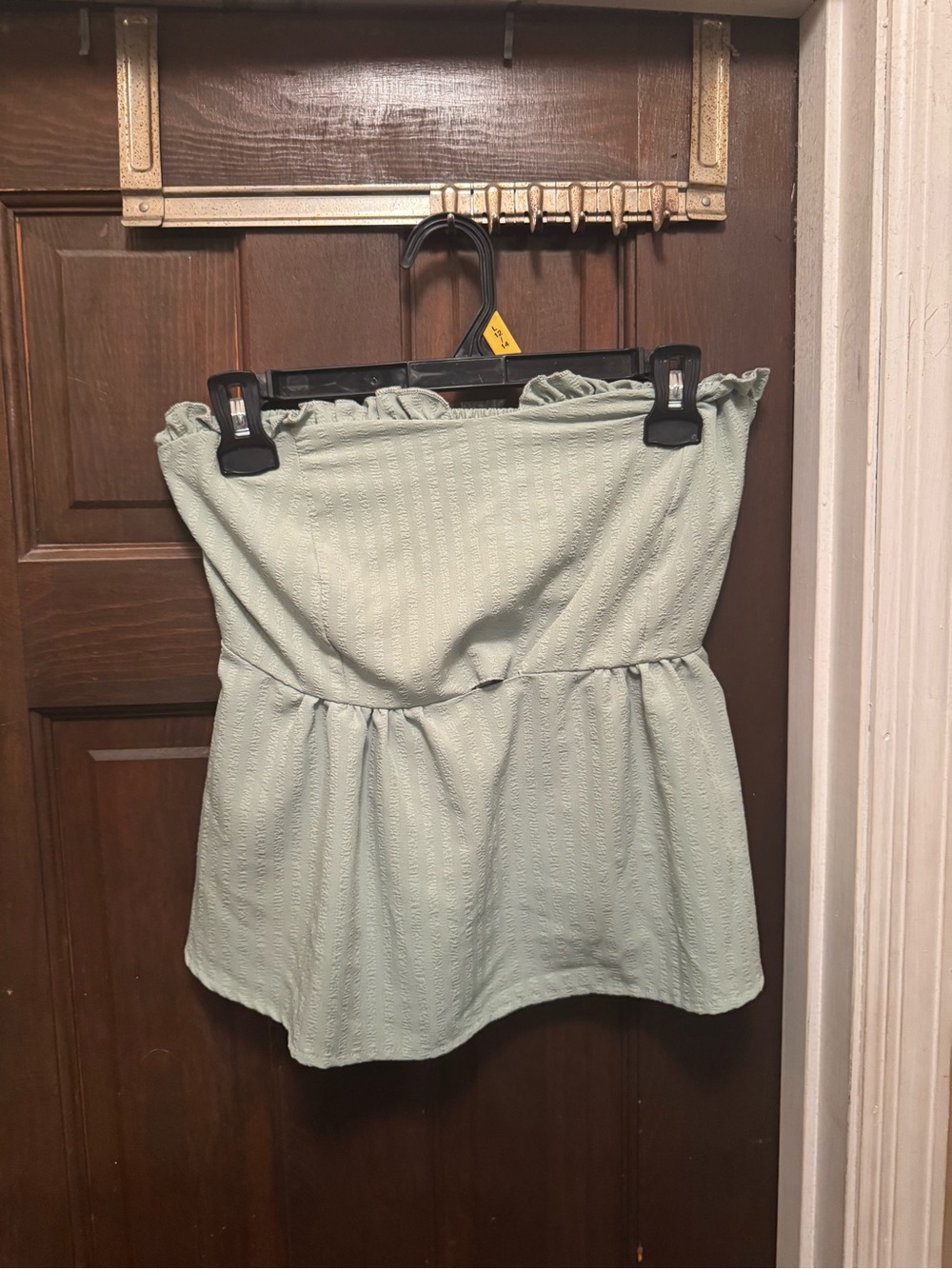 Women’s Small Strapless Mint Green Top